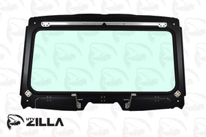 Honda Talon full glass windshield with adjustable vents and hand wiper, fits 2019–2024 models