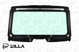 Honda Talon full glass windshield with adjustable vents and hand wiper, fits 2019–2024 models