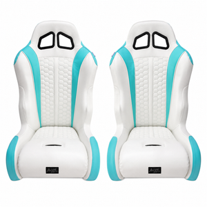 Limited Edition Teal and White Daytona 101 two-tone suspension seat detail