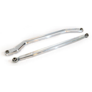 LM UTV Polaris RZR Turbo S High Clearance Radius Rods 72" kit, complete set in machine finish