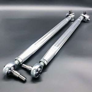 LM UTV Polaris RZR Tie Rods Heim +3.5in Long Travel fitted to the machine, steering view