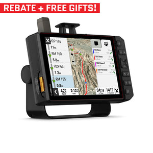 Garmin Tread XL Baja 10-inch off-road GPS navigator with team tracking and custom race notes.
