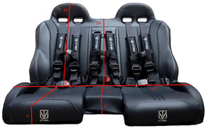 RZR 1000 Elite Bench Seat w/ Harnesses (2014–2023) - Dunes 2 Dezert SXS