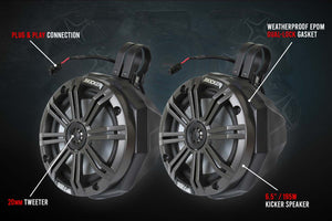Universal 6.5in Cage-Mounted UTV Speaker Pods | SSV Works