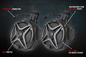 Universal 6.5in Cage-Mounted UTV Speaker Pods | SSV Works
