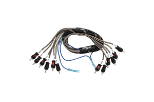 UTV Stereo 6-Channel RCA Harness - Front, Rear, Subwoofer, + Remote | UTVS-HRN-RCA-3 - Dunes 2 Dezert SXS