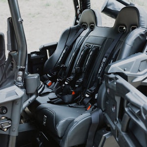 Honda Talon 4 Rear Bench Seat w/ Harnesses - Dunes 2 Dezert SXS