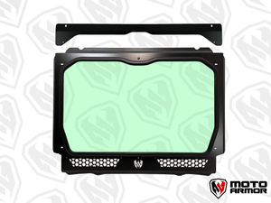 Moto Armor Pro R 4-Seat Glass Windshield - Dunes 2 Dezert SXS