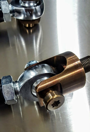 ZRP Desert Series tie rods for Can-Am X3 with 7075 aluminum body and JMX heims designed for racing and aggressive off-road driving