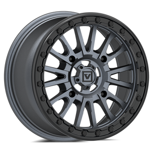 Valor V16 Beadlock UTV Wheel Satin Gunmetal - Dunes 2 Dezert SXS
