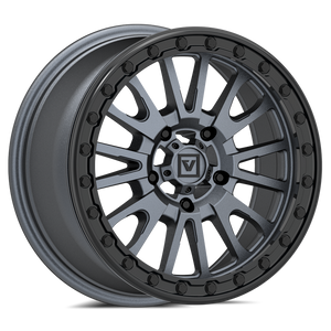 Valor V16 Beadlock UTV Wheel Satin Gunmetal - Dunes 2 Dezert SXS
