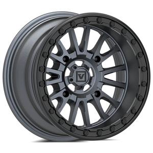 Valor V16 Beadlock UTV Wheel Satin Gunmetal - Dunes 2 Dezert SXS