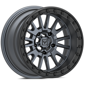 Valor V16 Beadlock UTV Wheel Satin Gunmetal - Dunes 2 Dezert SXS
