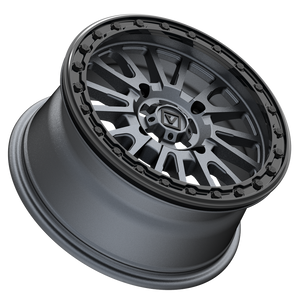 Valor V16 Beadlock UTV Wheel Satin Gunmetal - Dunes 2 Dezert SXS