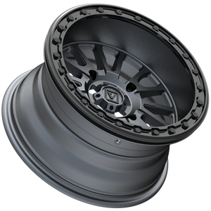 Valor V16 Beadlock UTV Wheel Satin Gunmetal - Dunes 2 Dezert SXS