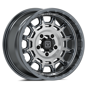 Valor V17 UTV Wheel Brushed Gunmetal - Dunes 2 Dezert SXS