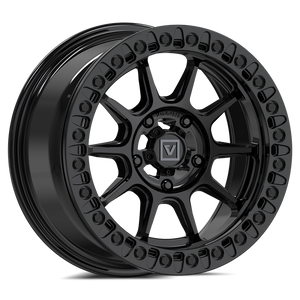Valor V18 Beadlock UTV Wheel Gloss Black - Dunes 2 Dezert SXS