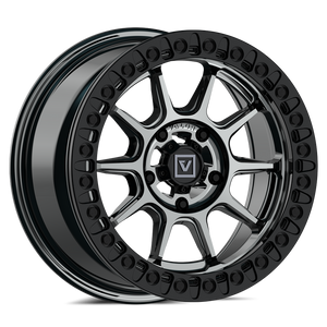 Valor V18 Beadlock UTV Wheel Hyper Black - Dunes 2 Dezert SXS