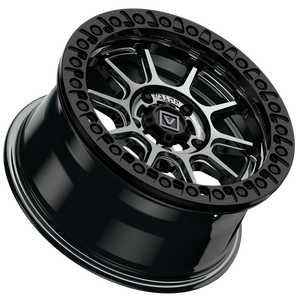 Valor V18 Beadlock UTV Wheel Hyper Black - Dunes 2 Dezert SXS