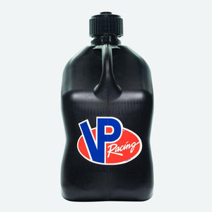 VP Racing 5.5-gallon blue square utility jug with ergonomic handle and vented cap for secure non-fuel fluid storage