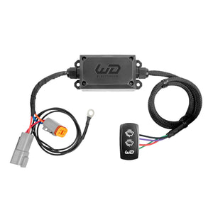 WD wiper delay module kit with the Can-Am Defender harness and 4-pin Deutsch connector