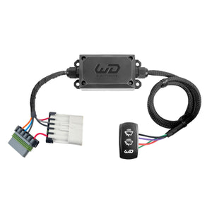WD wiper delay module kit with the Kawasaki Ridge harness and 5-pin Aptiv connectors