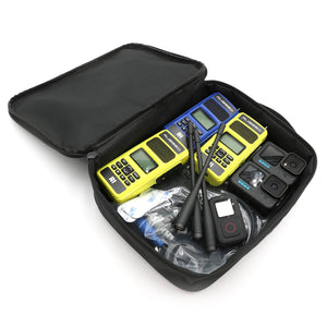 Rugged Radios CUBE 3 packing cube with heavy duty YKK zipper open to show stored tools and cables