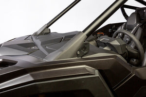 XKraft Carbon Fiber A-Pillar Covers for 2025+ RZR Pro R/S/XP - Dunes 2 Dezert SXS