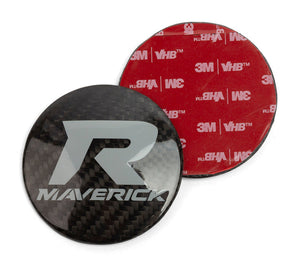XKraft Carbon Fiber Hood Medallion for Can-Am Maverick R - Dunes 2 Dezert SXS