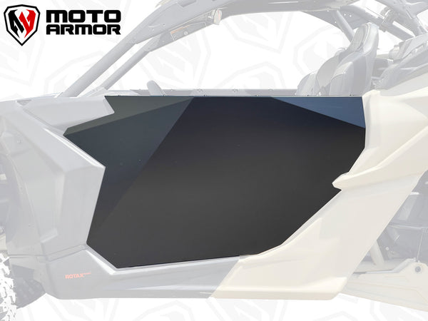 Moto Armor Aluminum Doors for 2017–2024 Can-Am Maverick X3 2 Seat – Flush Mount, Powder-Coated, High Clearance, USA Made