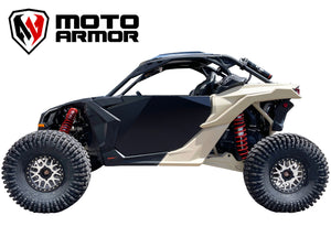 Moto Armor Aluminum Doors for 2017–2024 Can-Am Maverick X3 2 Seat – Flush Mount, Powder-Coated, High Clearance, USA Made