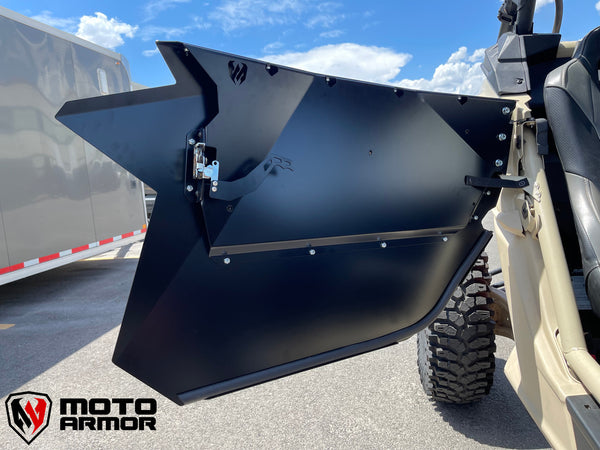 Maverick X3 2 Seat Doors – Moto Armor - Dunes 2 Dezert SXS