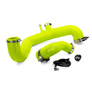 RPM Can-Am Maverick X3 full silicone charge tube kit with clamps, boost ports, and high-temp 4-ply silicone hoses