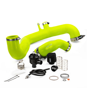 RPM Can-Am Maverick X3 full silicone charge tube kit with clamps, boost ports, and high-temp 4-ply silicone hoses
