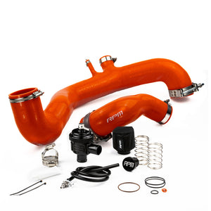 RPM Can-Am Maverick X3 full silicone charge tube kit with clamps, boost ports, and high-temp 4-ply silicone hoses