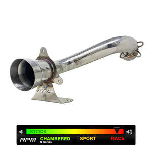 RPM Muffler Delete Exhaust for Can-Am X3 – 4.2lb race pipe, 115dB sound, slip-on fit for Turbo, Turbo R, RR