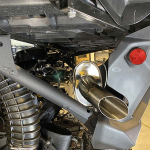 Treal Performance | 2017-2025 Can-Am Maverick X3 Trail Side Exit Exhaust System - Dunes 2 Dezert SXS