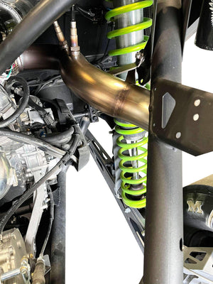 RPM 3" full race exhaust for Can-Am X3 Turbo maximizes power with ultra-lightweight stainless design and dual O2 bungs.
