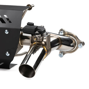 RPM RZR XPT Dual Tip E-Valve Muffler Exhaust System with Electronic Valve and Stainless Construction