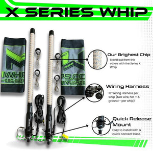 SINGLE COLOR X SERIES WHIPS - Dunes 2 Dezert SXS