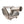 Front view of the RPM chambered muffler for the CFMoto ZForce Z10