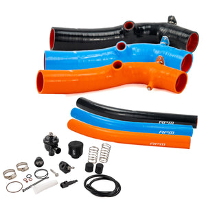 RPM CFMoto Z10 silicone charge tube kit in all three colors with mechanical BOV