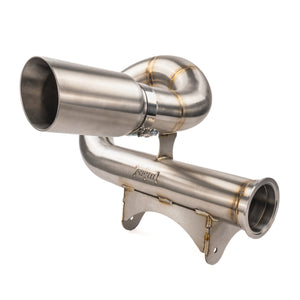Side view of the RPM Z10 race pipe full exhaust system