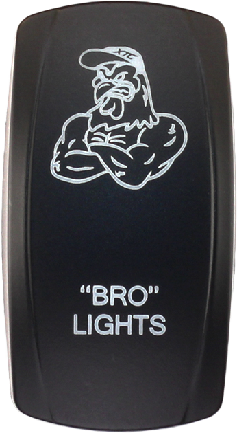 Bro Lights rocker switch cover compatible with Contura V, XTC, sPod, and Daystar switch systems – rocker only, no switch included