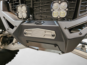 Elektric Off Road billet UTV winch fairlead cover plate - gun metal finish