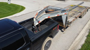 Gen-Y Spartan Torsion-Flex 5in Offset 4in SQ Tube Gooseneck 2-5/16in Coupler Standard Height