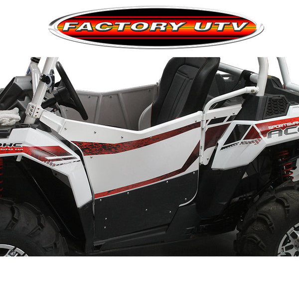 Polaris ACE door kit with steel frame and UV-stabilized textured plastic skins, fits ACE 500, 570, 900 XC, and 900 SP models
