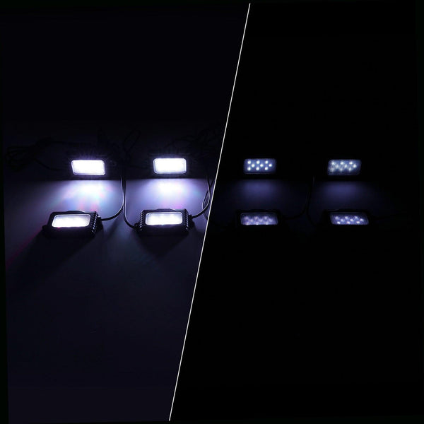 Magic Dream Color RGB LED Rock Lights Kit with Bluetooth APP Control, Multicolor Chasing Neon Underglow Lights for ATV UTV - Dunes 2 Dezert SXS