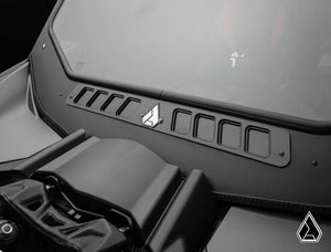 Assault Industries glass windshield on a Can-Am Maverick X3, cab view