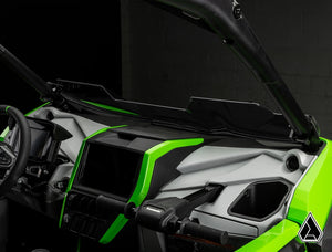 Assault Industries half windshield on a Kawasaki Teryx H2, detail view